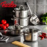 سرویس قابلمه استیل 9 پارچه فیسلر آلمان - تصویر 2
