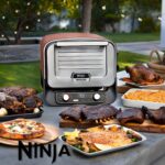 فر و اون توستر چندکاره فوق حرفه‌ای نینجا با قابلیت دودی کردن  برند NINJA OO101 WOODFIRE