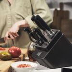سرویس چاقو زولینگ مدل VIER STERNE Self Sharpening Knife Block - تصویر 3